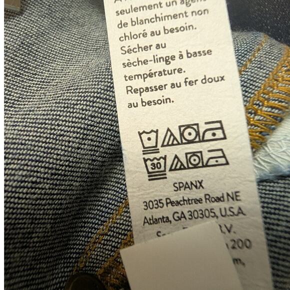 Spanx Jean-ish Ankle Denim Leggings Blue Twilight Rinse Classic - Size M - Picture 9 of 9